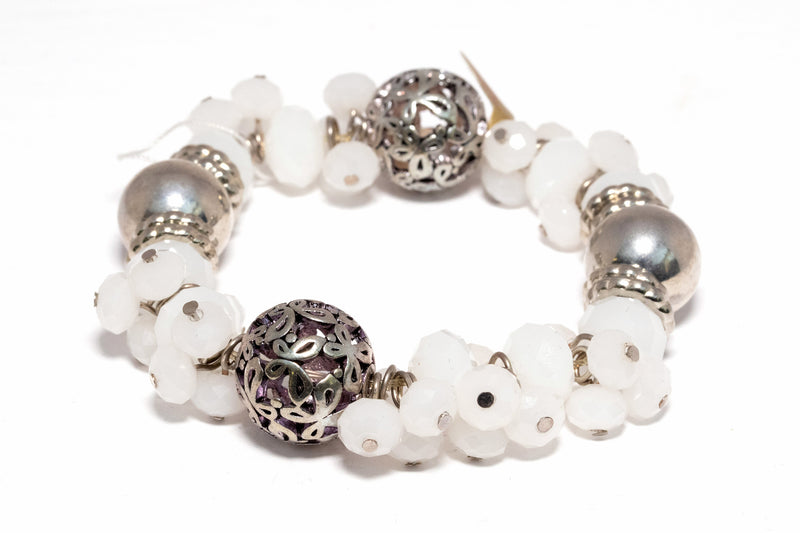 White beaded bracelet - Traditional & Fine South Asian Jewelry