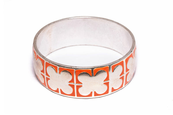 Metal Butterfly bracelet - Orange - Unique South Asian Accessories