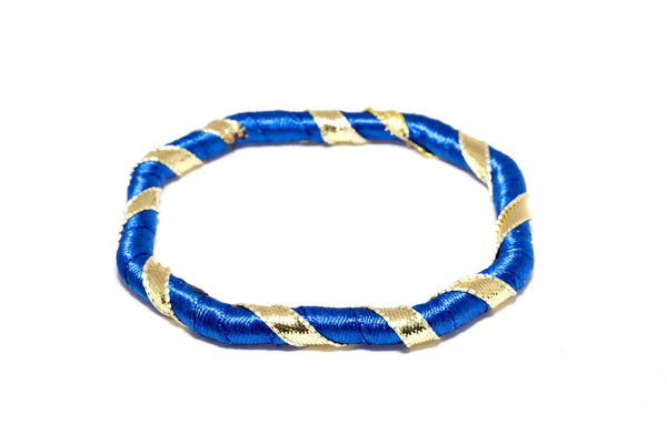 Blue Ribbon Bangle - Indian & Pakistani Traditional Jewelry