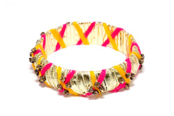 Ribbon Wrapped Bangle - Unique South Asian Fashion