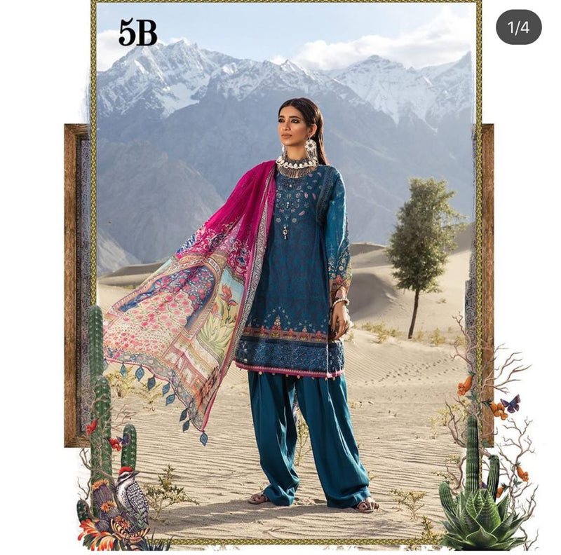 Ocean Blue Salwar Kameez-Suit- Maria B - Trendz & Traditionz Boutique