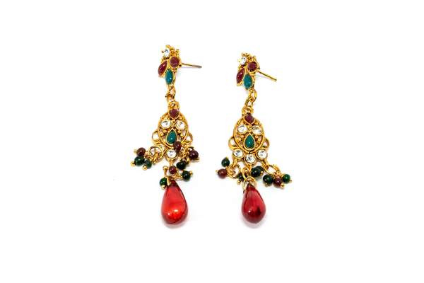 Golden Necklace Earrings Set - Trendz & Traditionz Boutique