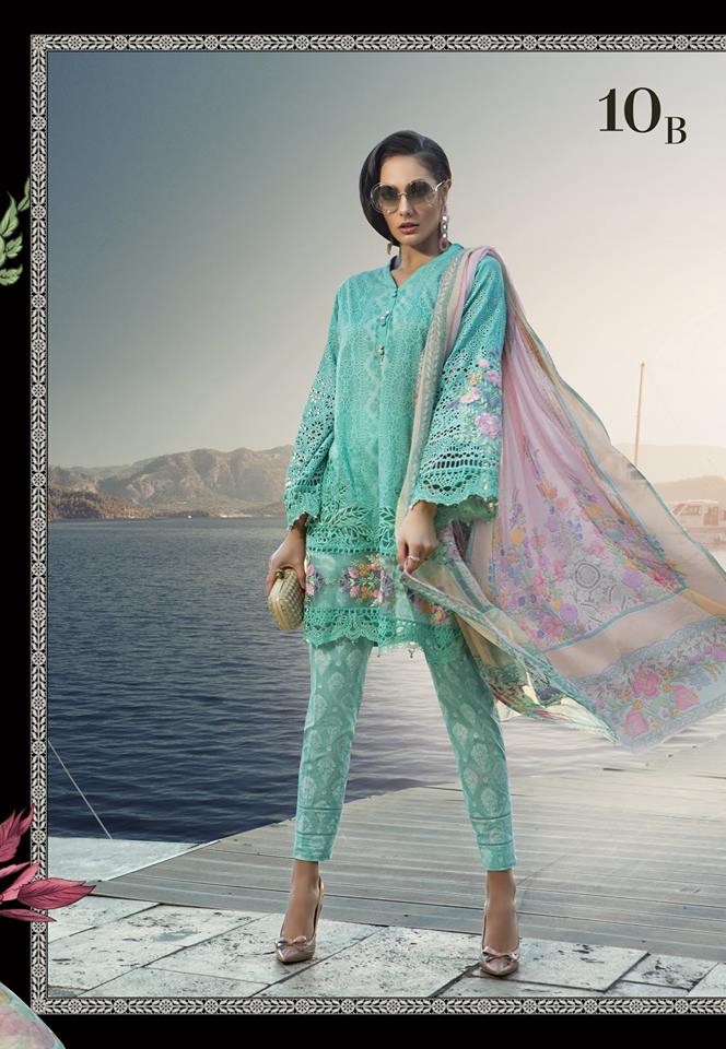 Maria B. Summer 2019 Cotton-Lawn Suit.- Trendz & Traditionz Boutique