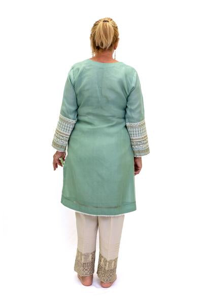 Mint Salwar Kameez-Suit - Sobia Nazir Festive 2019